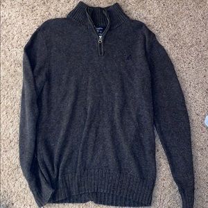 Turtle neck zip down collar